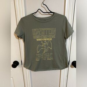 Women’s Led Zeppelin “The Song Remains the Same” Tee • Olive Green • Medium